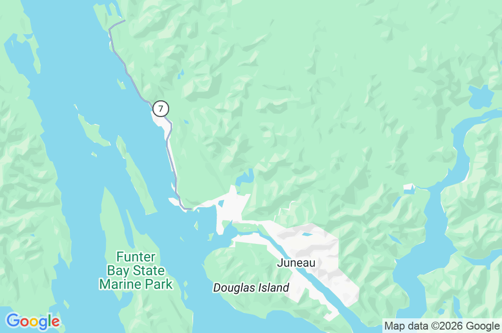 Mendenhall Glacier Area Map