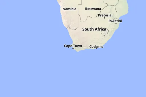 Map of Western Cape