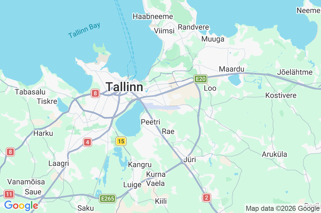Tallinn Airport Area Map