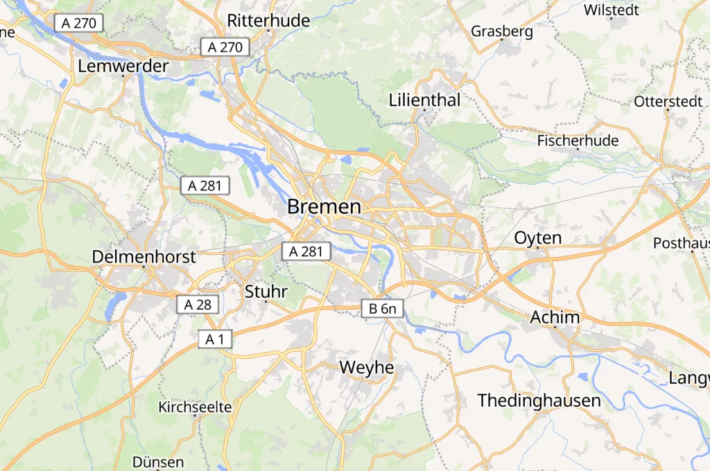Weser-Stadion Area Map