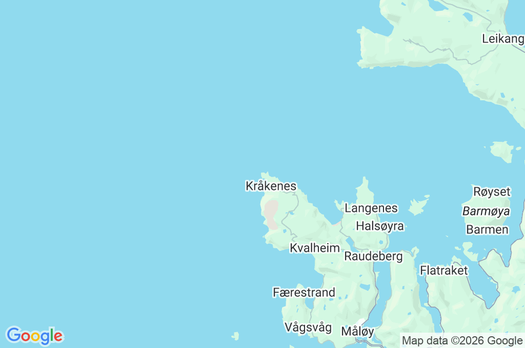 Kråkenes Lighthouse Area Map