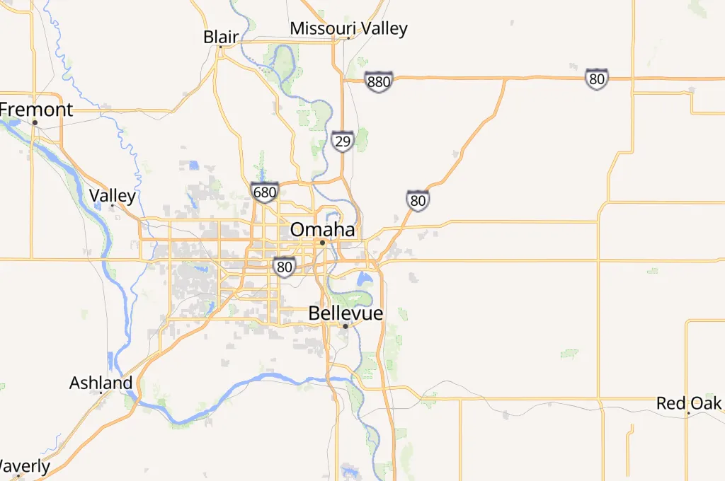 Council Bluffs Area Map