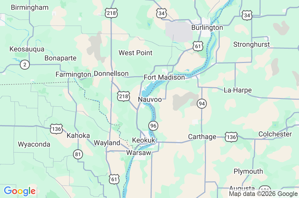 Nauvoo Temple Area Map