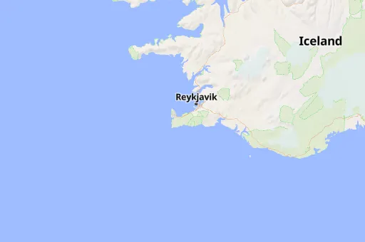 Map of Reykjanes Peninsula