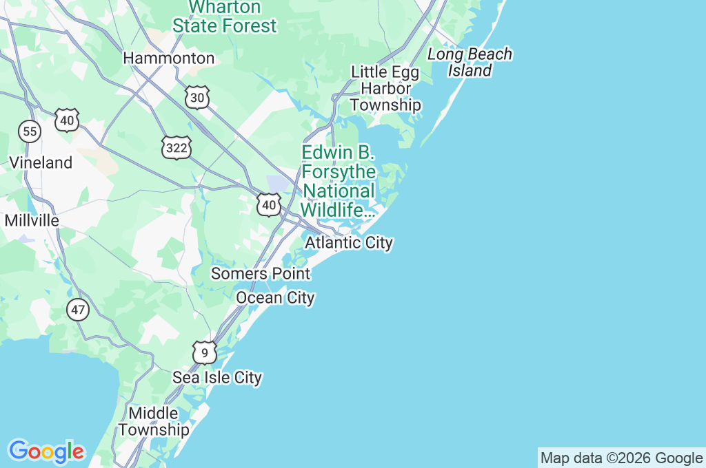 Atlantic City Aquarium Area Map