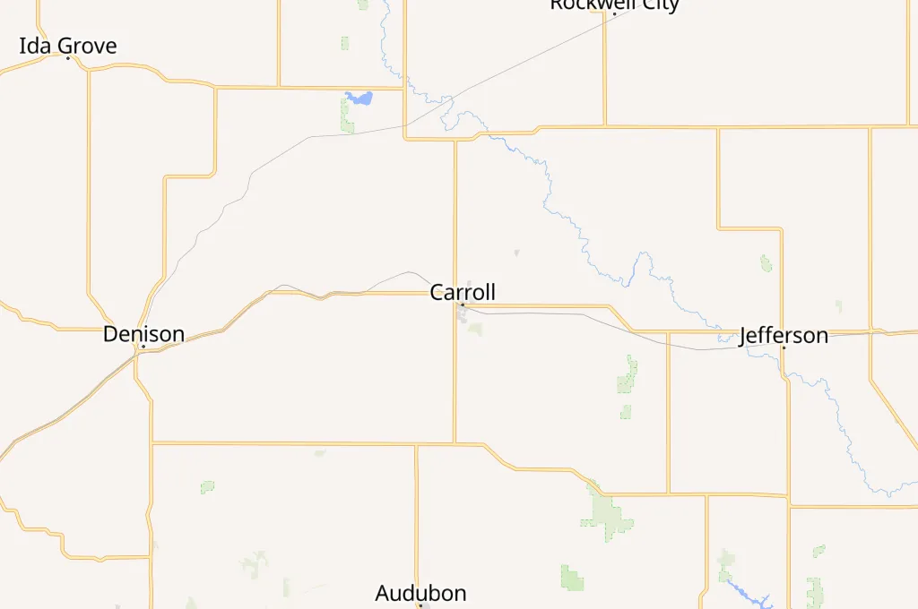 Carroll Area Map Carroll Area Map