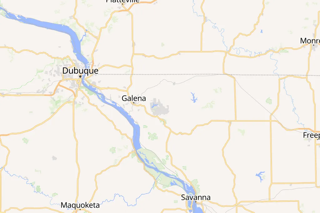 The Galena Territory Area Map The Galena Territory Area Map