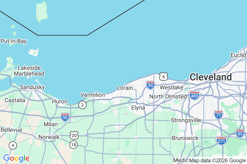 Lorain Harbor Lighthouse Area Map Lorain Harbor Lighthouse Area Map