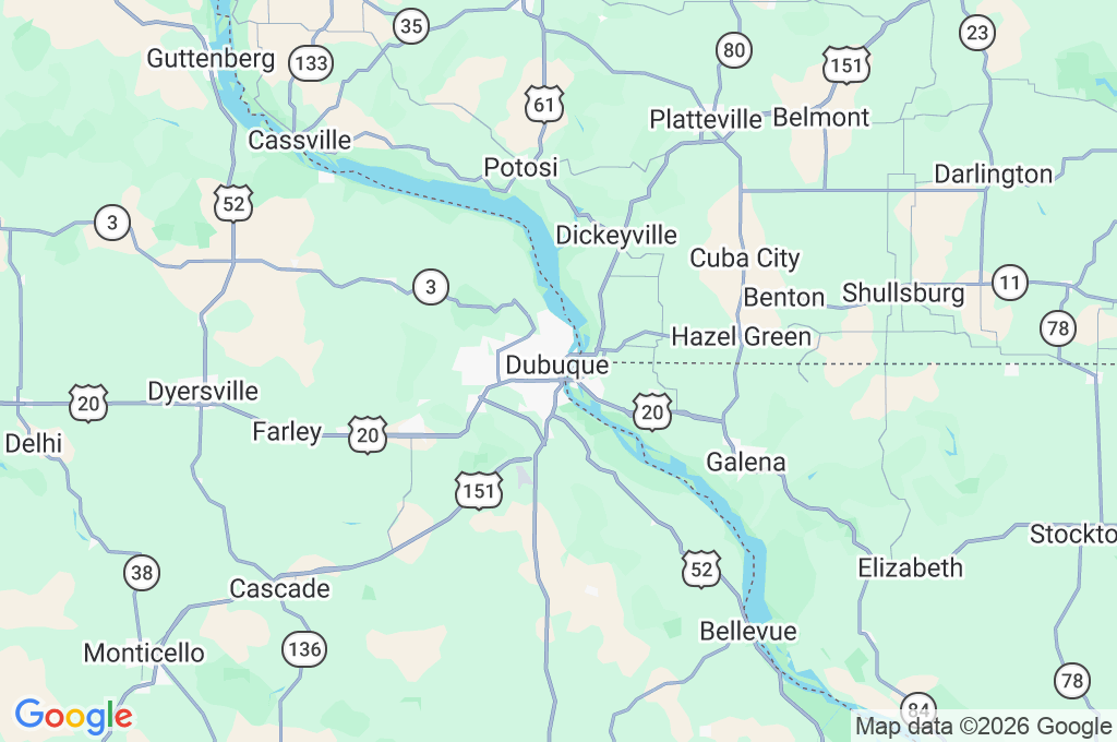 Dubuque County Courthouse Area Map Dubuque County Courthouse Area Map