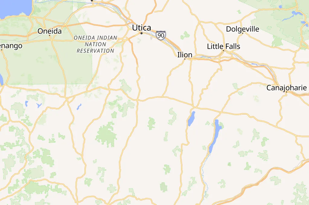 West Winfield Area Map West Winfield Area Map
