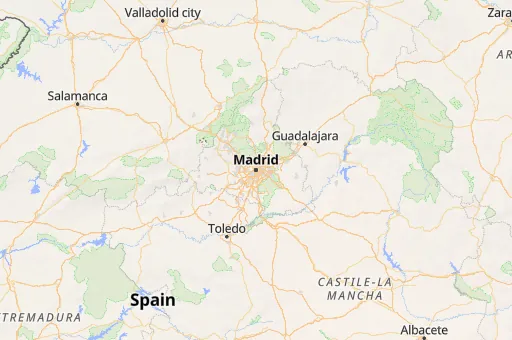 Map of Madrid