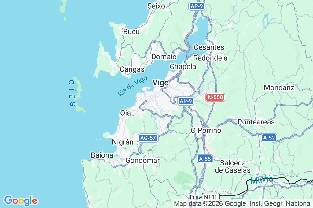 Avenida de Castrelos Area Map