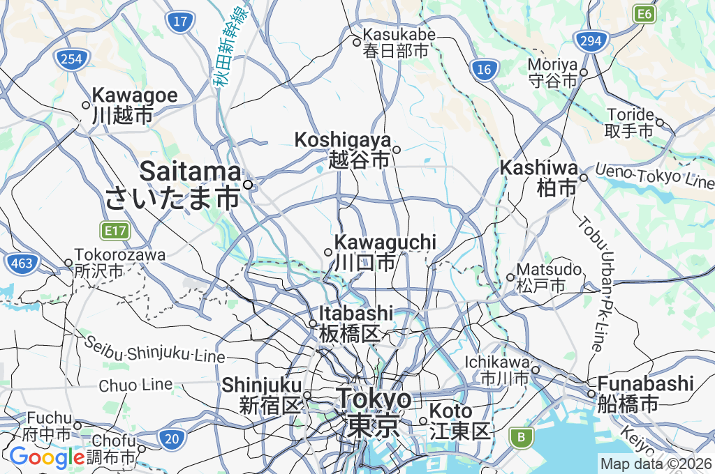 Edo Area Map Edo Area Map