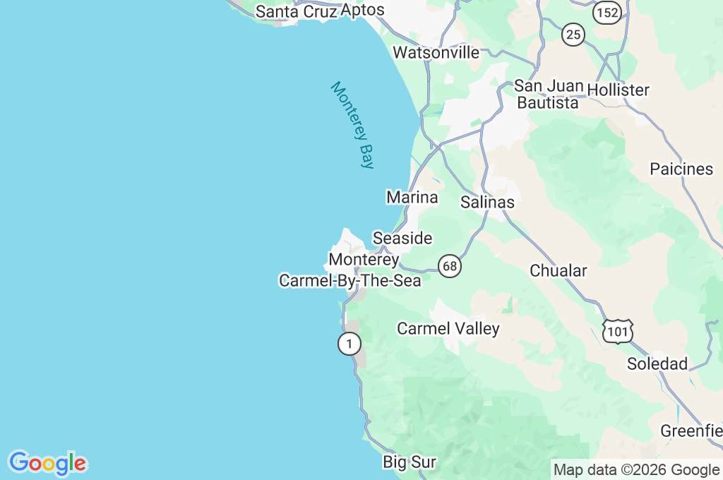 Monterey Bay Aquarium Area Map
