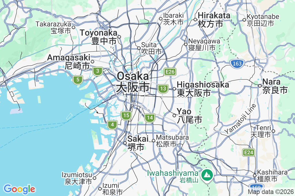 Ikuno Koreatown Area Map Ikuno Koreatown Area Map