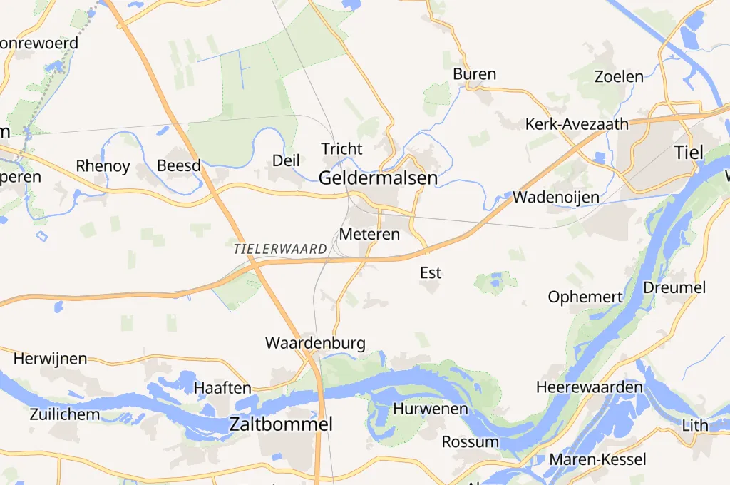 Meteren Area Map Meteren Area Map