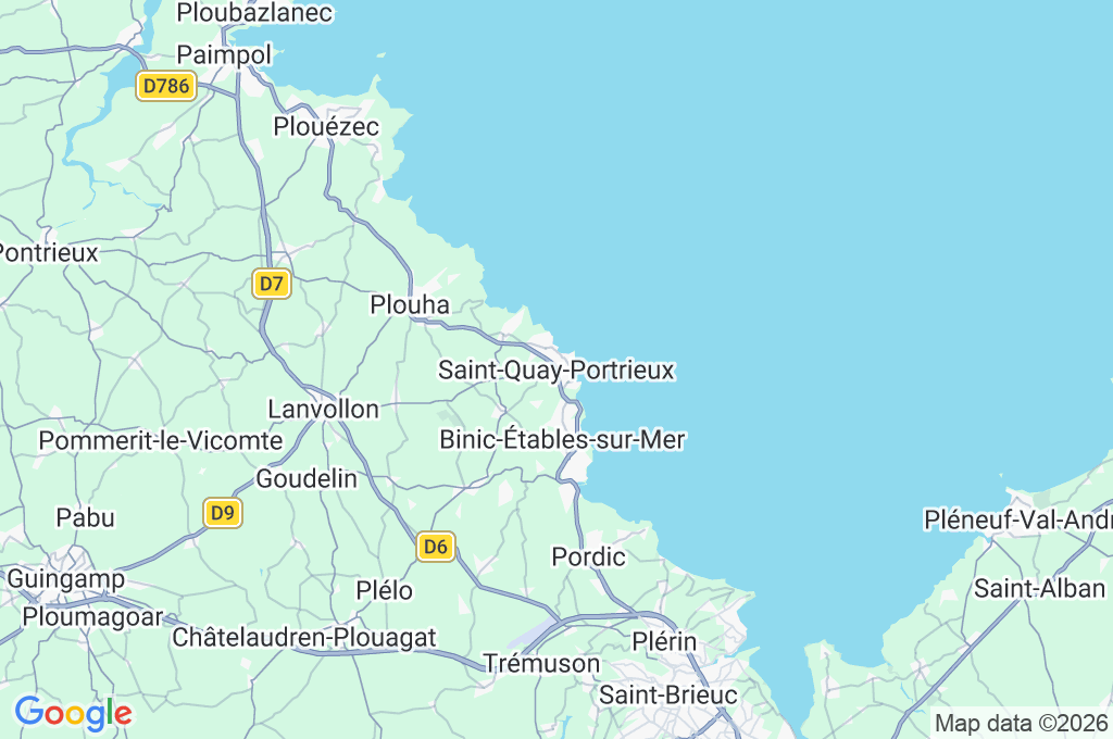 Saint-Quay-Portrieux Area Map Saint-Quay-Portrieux Area Map