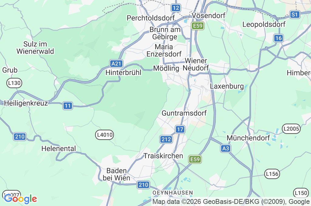 Gumpoldskirchen Area Map
