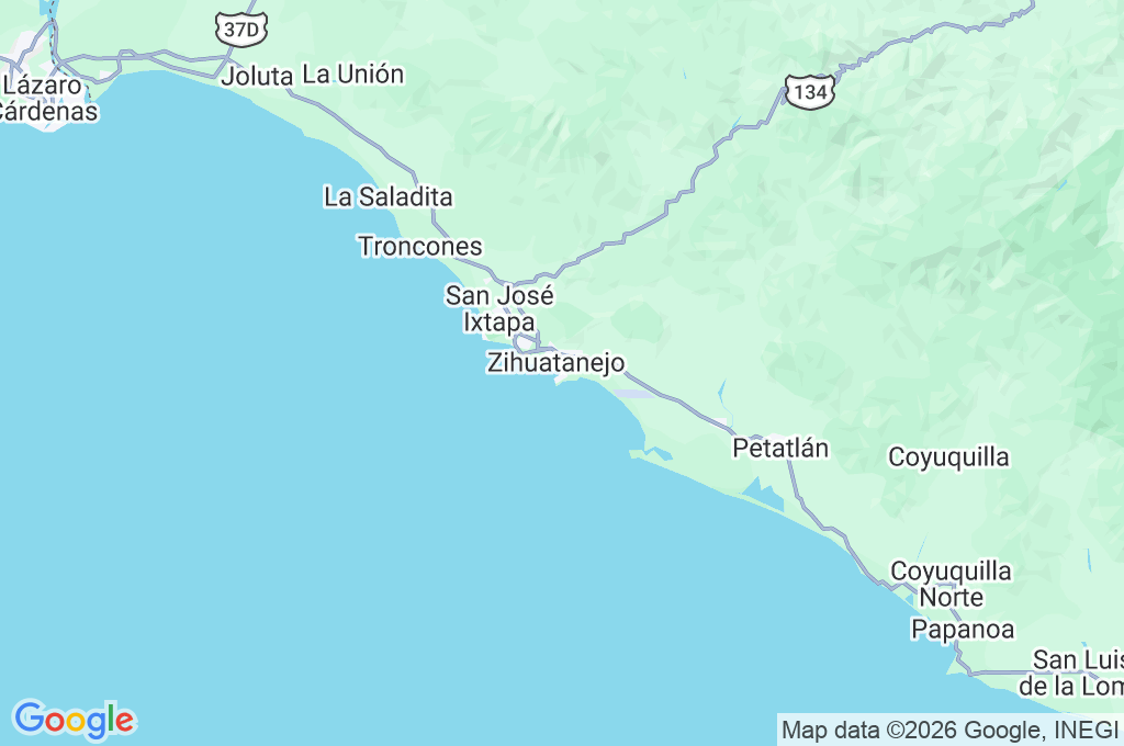 La Ropa Beach Area Map