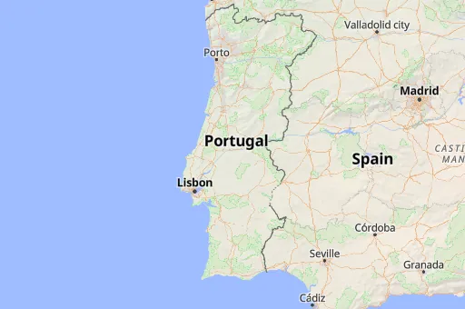 Map of Portugal