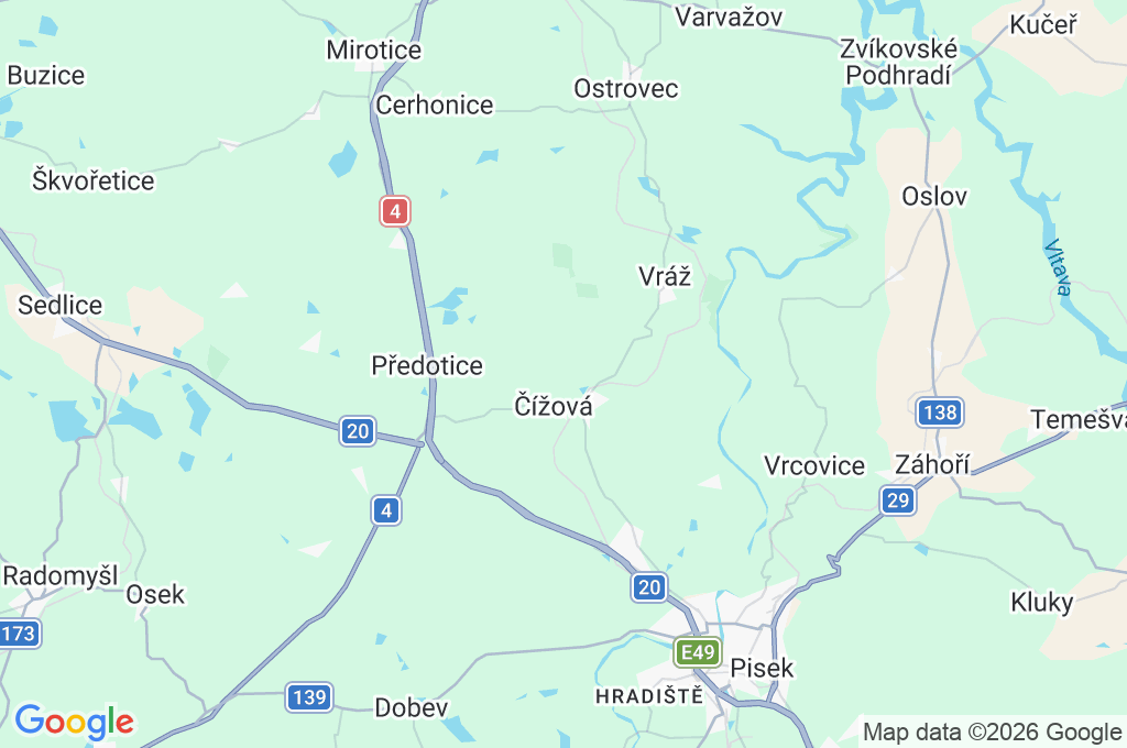 Makov Area Map