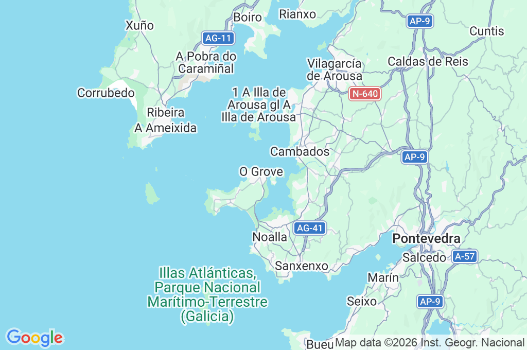 O Grove Area Map O Grove Area Map