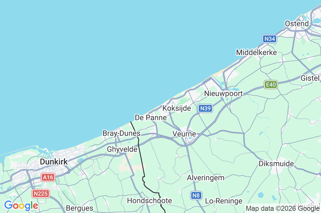 Sint-Idesbald Area Map Sint-Idesbald Area Map