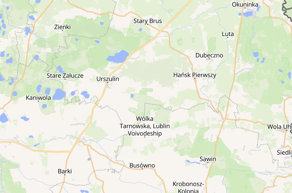 Bagno Bubnów Area Map Bagno Bubnów Area Map