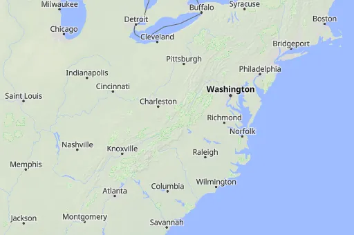 Map of West Virginia