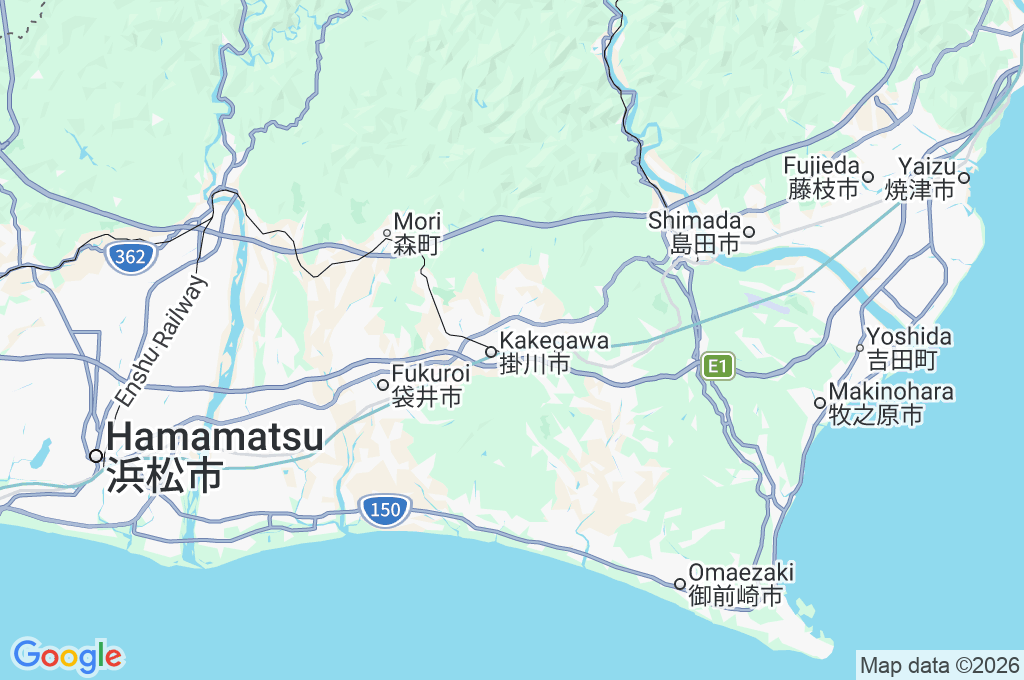 Kakegawa Castle Area Map Kakegawa Castle Area Map