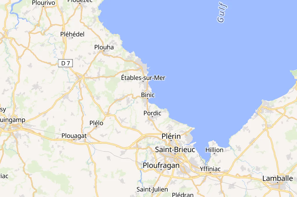 Port de Binic Area Map