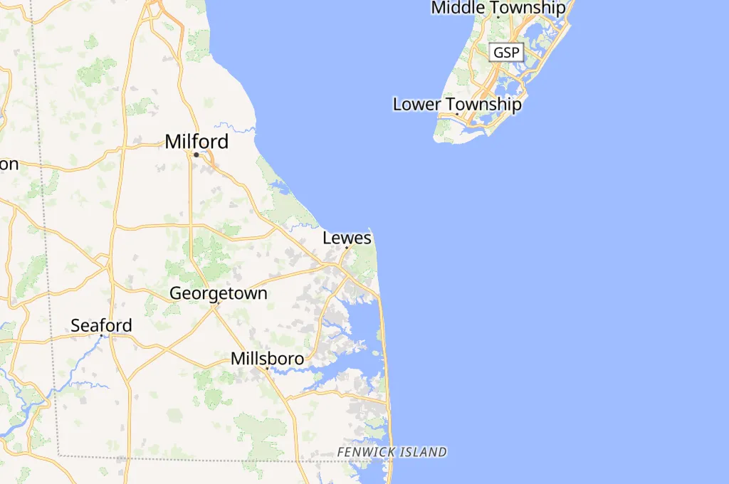 Cape Henlopen State Park Area Map Cape Henlopen State Park Area Map
