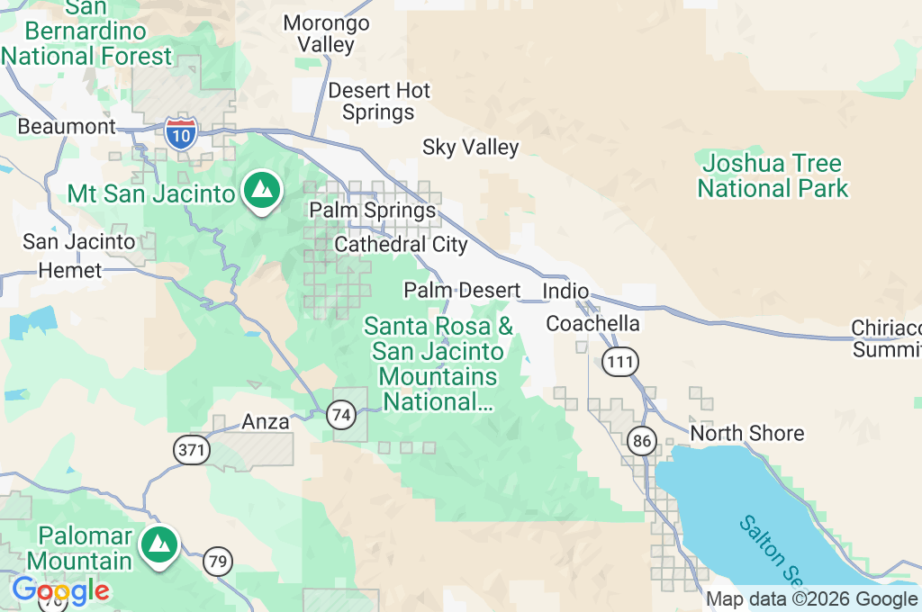 The Living Desert Zoo and Gardens Area Map