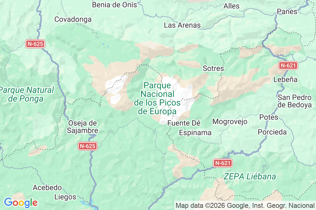 Collado Jermoso Area Map
