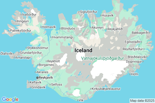 Map of Iceland