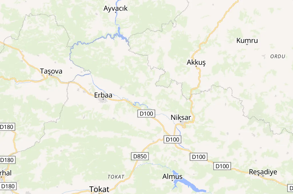 Pınarbeyli Area Map