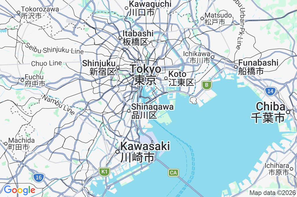 Odaiba Area Map Odaiba Area Map