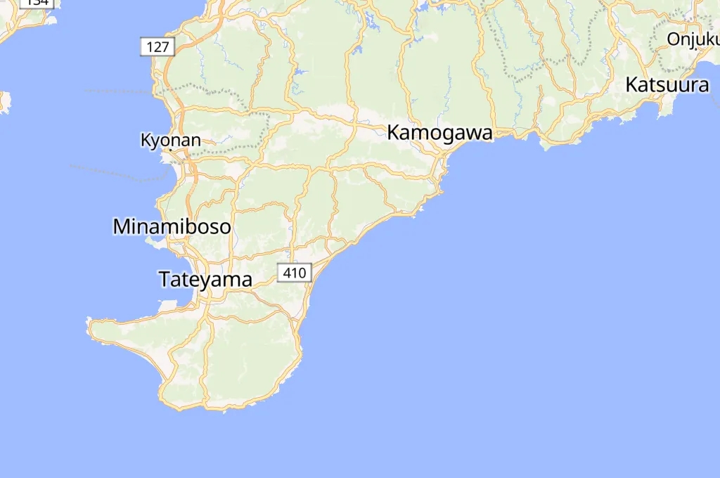 Wada-ura Coast Area Map Wada-ura Coast Area Map
