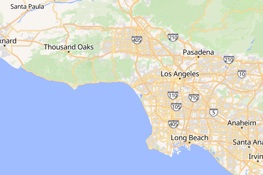 Santa Monica State Beach Area Map Santa Monica State Beach Area Map
