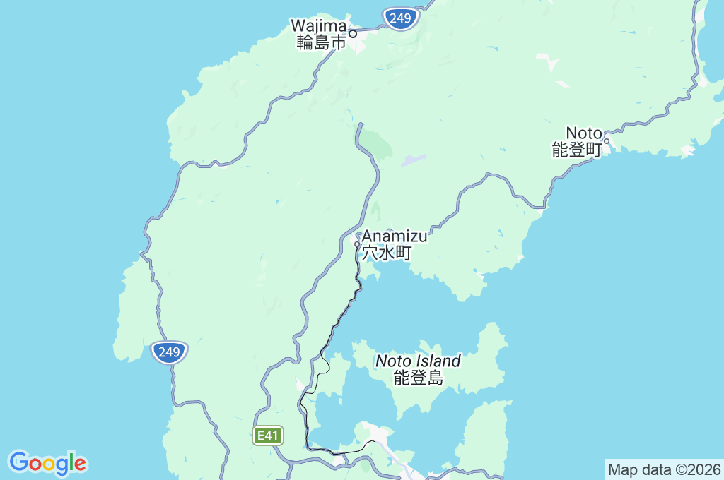 Anamizu Town Hall Area Map Anamizu Town Hall Area Map