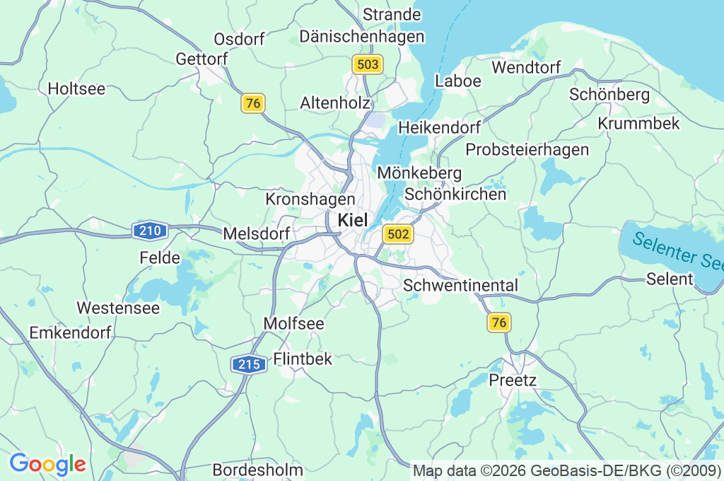 Kieler Hörn Area Map Kieler Hörn Area Map