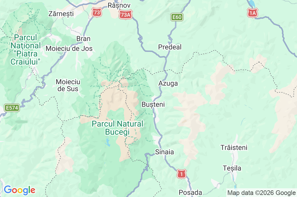 Kalinderu Ski Domain Area Map