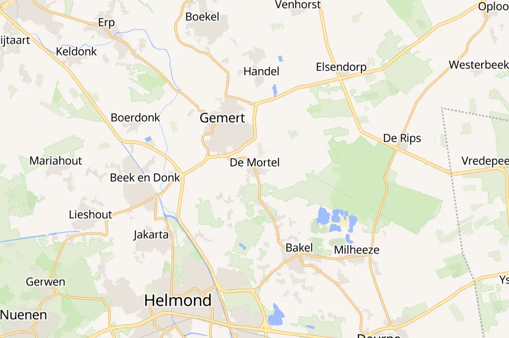 De Mortel Area Map