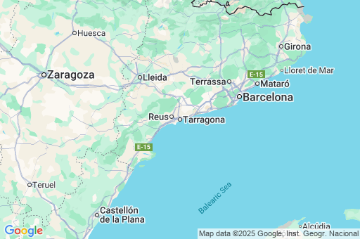 Map of Tarragona