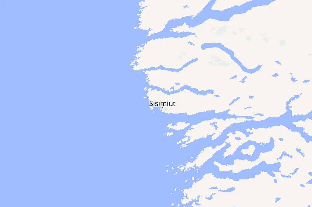 Sisimiut Airport Area Map Sisimiut Airport Area Map