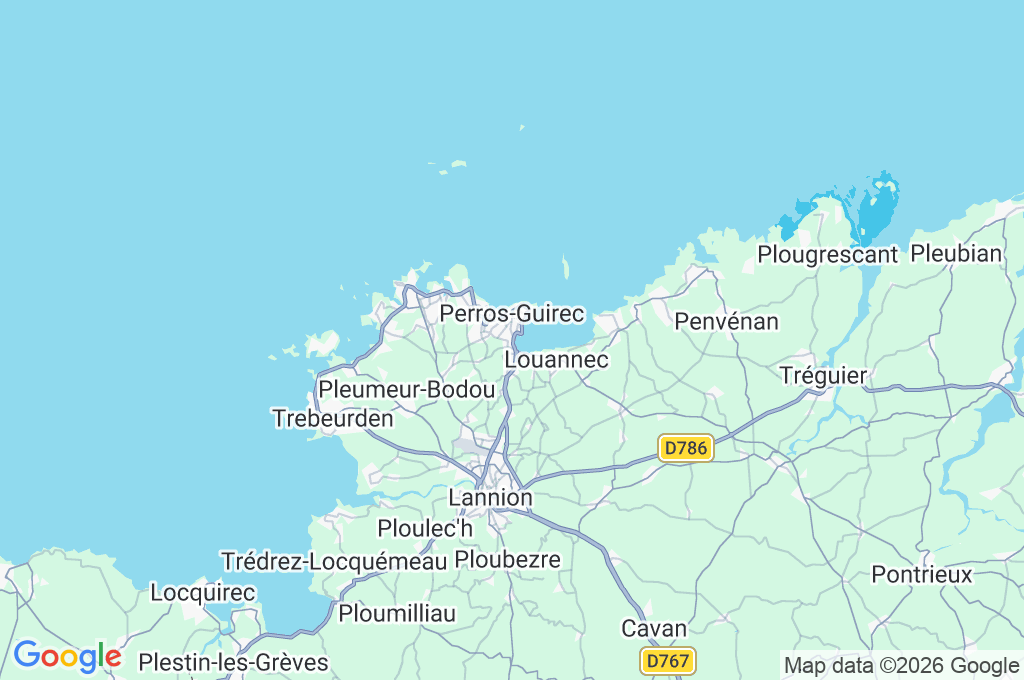 Port de Perros-Guirec Area Map