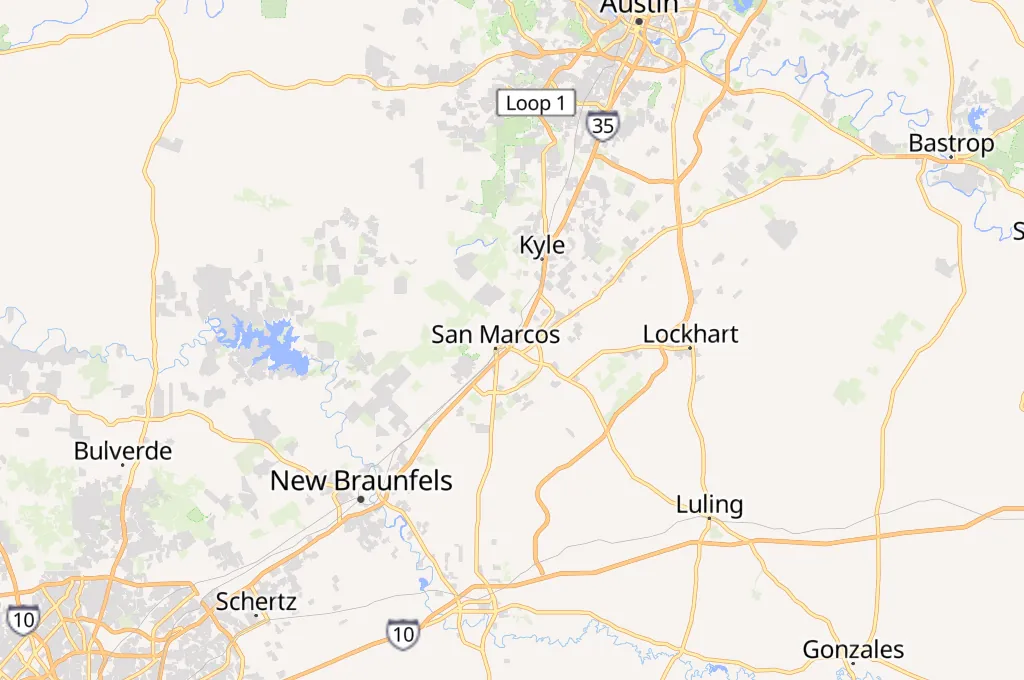 San Marcos Area Map