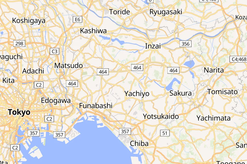 Funabashi Andersen City Park Area Map