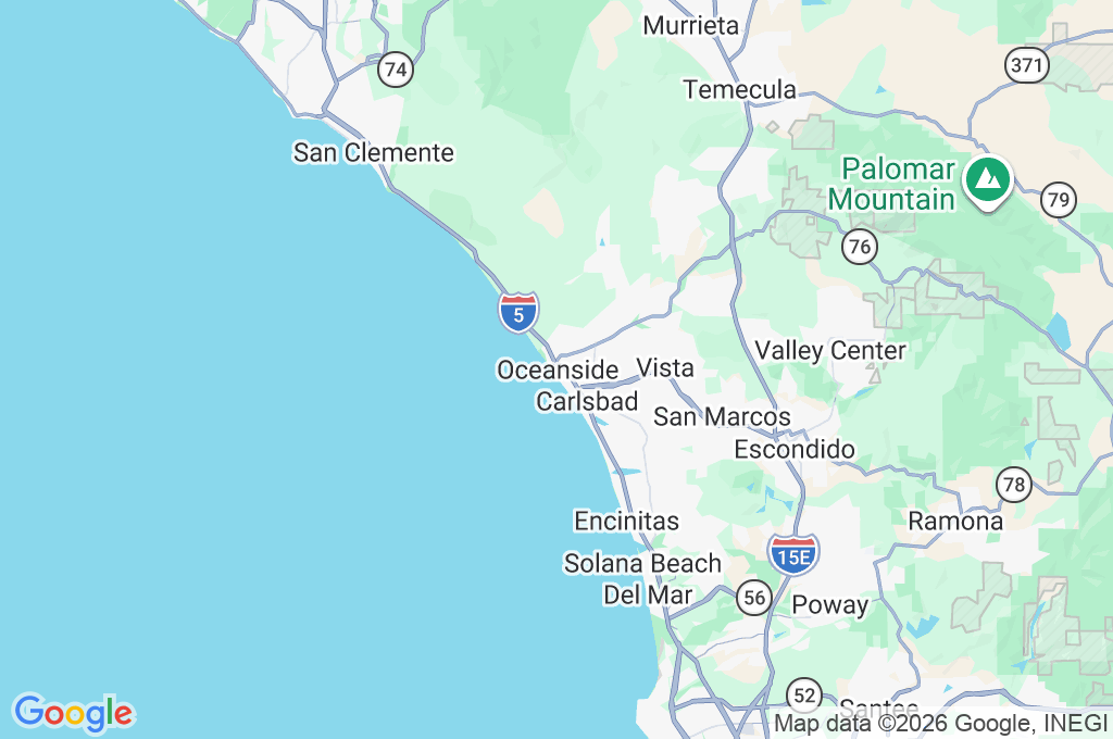 Oceanside Area Map