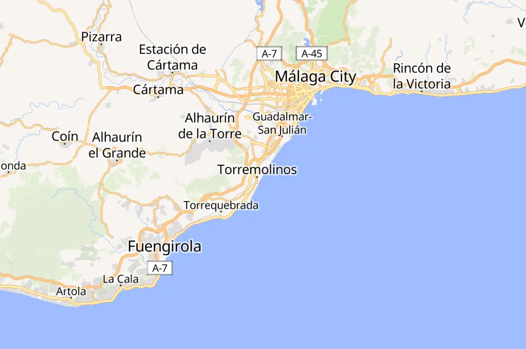 Playa Bajondillo Area Map Playa Bajondillo Area Map
